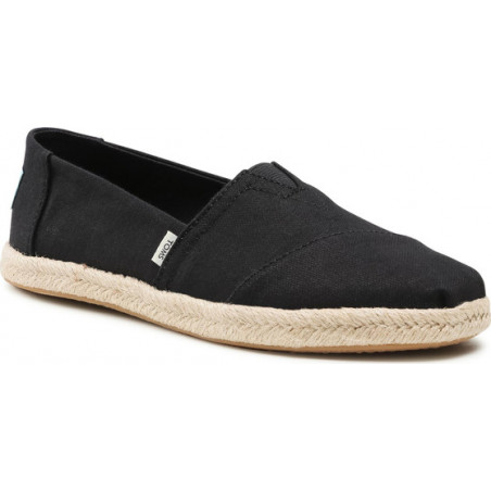 Czarne espadryle Toms