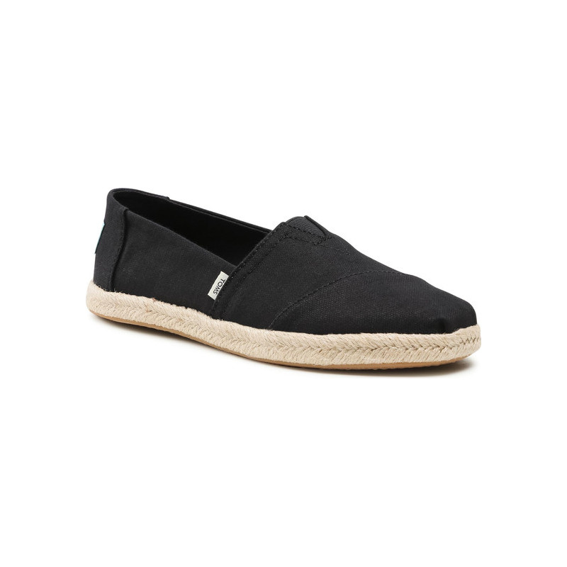 Czarne espadryle Toms