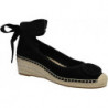 Czarne espadryle Tory Burch z klamrami