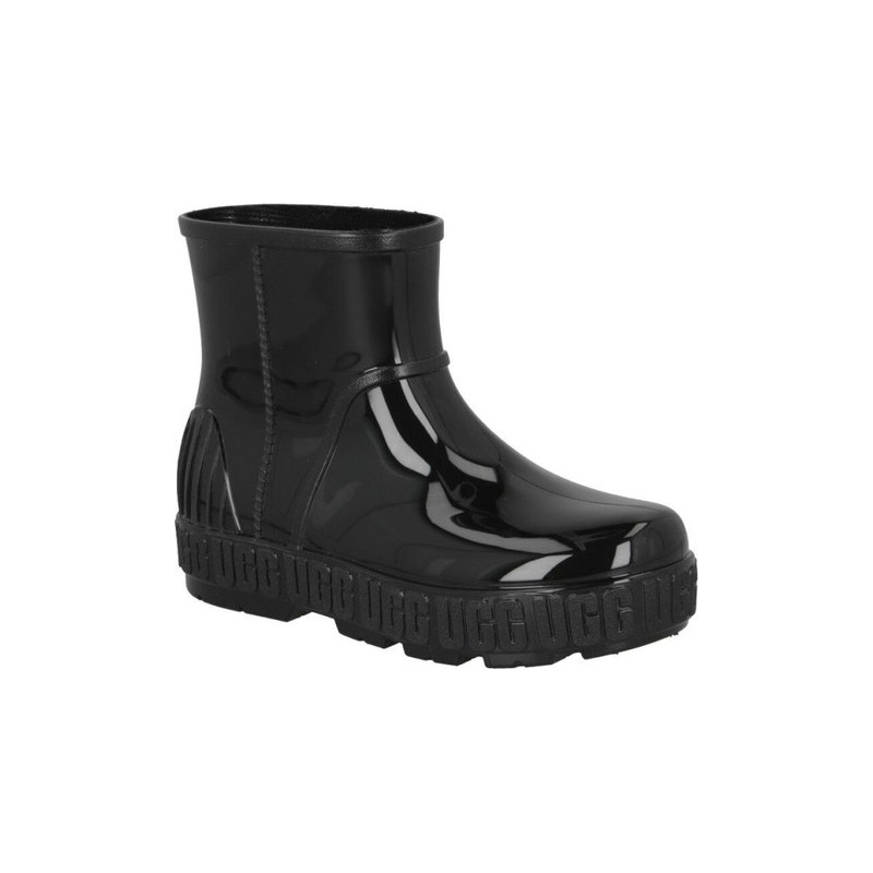 Czarne kalosze UGG Australia z płaską podeszwą
