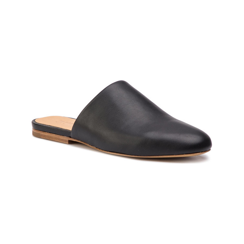 Czarne klapki Jil Sander Navy w stylu casual