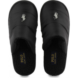 Czarne klapki POLO RALPH LAUREN w stylu casual