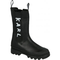 Czarne kozaki Karl Lagerfeld w stylu casual
