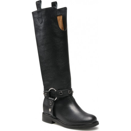 Czarne kozaki L37 w stylu casual na zamek