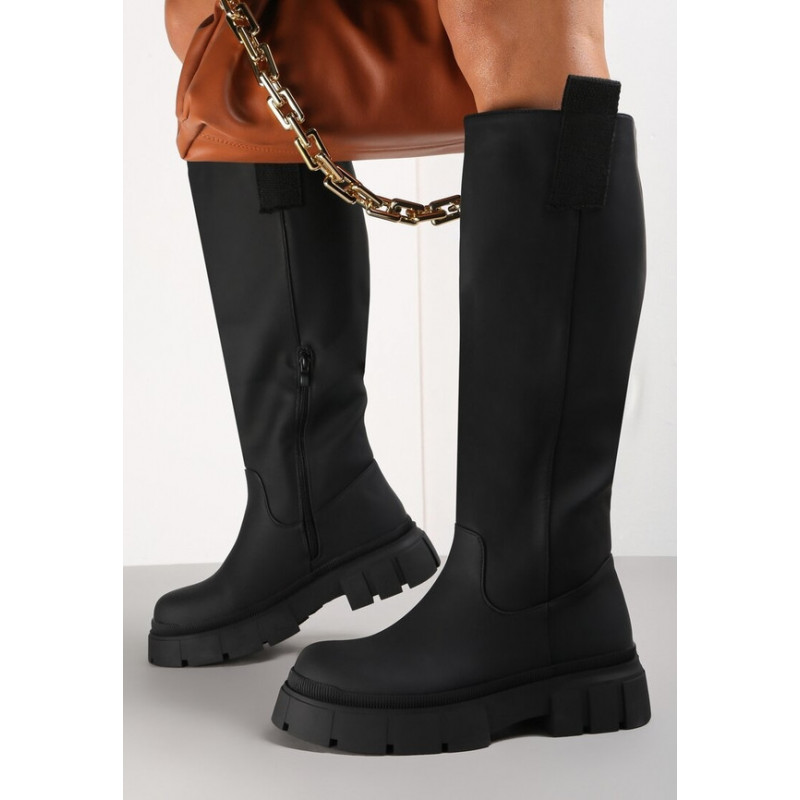 Czarne kozaki Renee w stylu casual