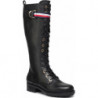 Czarne kozaki Tommy Hilfiger na zamek