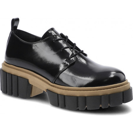Czarne półbuty CheBello w stylu casual