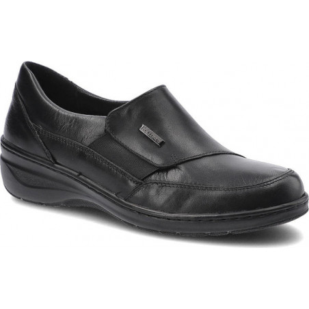 Czarne półbuty Pollonus w stylu casual