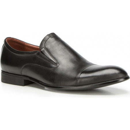 Czarne półbuty Wittchen ze skóry