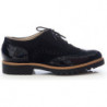 Czarne półbuty Zapato w stylu casual z płaską podeszwą