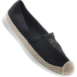 Baleriny Pantofelek24 z tkaniny w stylu casual