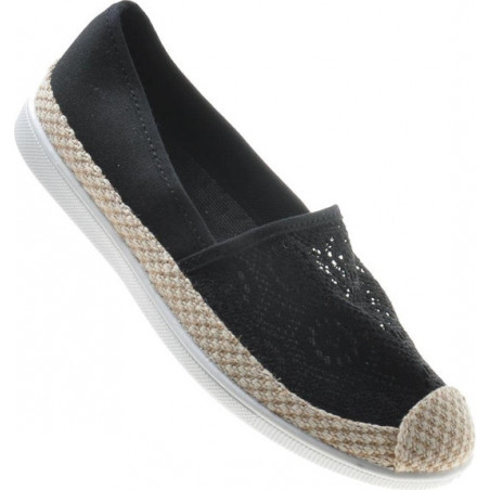 Baleriny Pantofelek24 z tkaniny w stylu casual