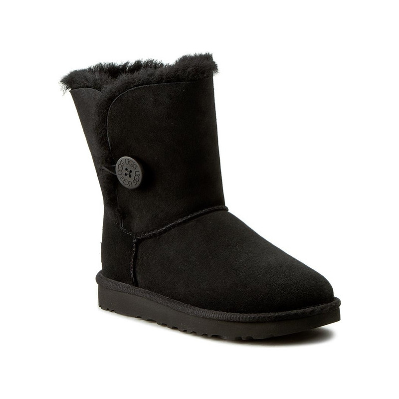 Czarne śniegowce UGG Australia z zamszu
