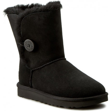 Czarne śniegowce UGG Australia z zamszu