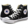 Czarne trampki Converse wysokie ze skóry all star