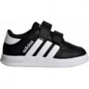 Czarne trampki dziecięce Adidas na rzepy