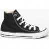 Czarne trampki dziecięce Converse sznurowane
