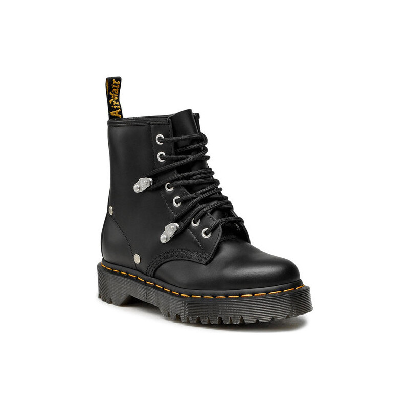 Czarne trapery damskie Dr. Martens sznurowane