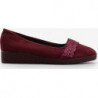 Czerwone baleriny Gemre.com.pl z zamszu w stylu casual