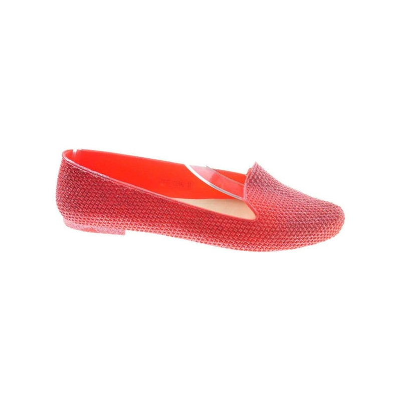 Czerwone baleriny Pantofelek24 w stylu casual