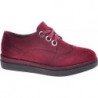 Czerwone botki Pantofelek24 w stylu casual sznurowane