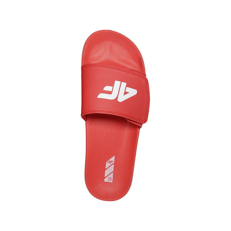 Czerwone buty dziecięce letnie 4F z bawełny dla chłopców