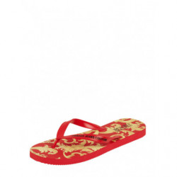 Czerwone buty letnie męskie Versace Jeans w stylu casual