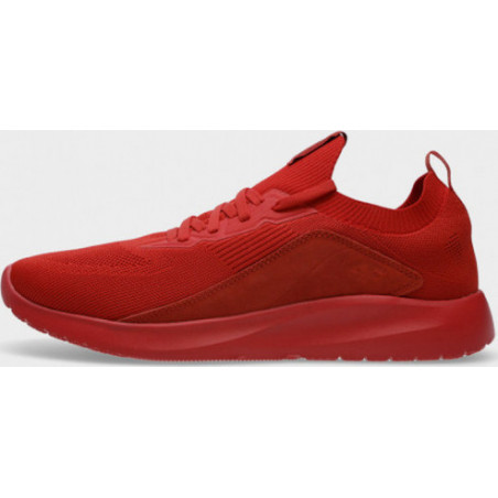 Czerwone buty sportowe 4F sznurowane