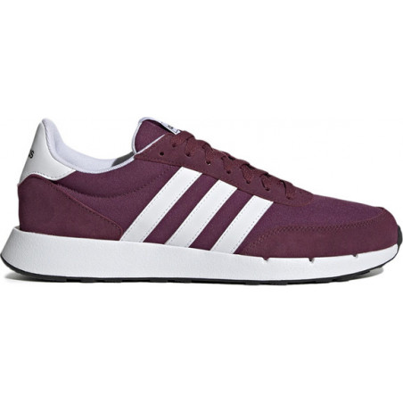 Czerwone buty sportowe Adidas ze skóry