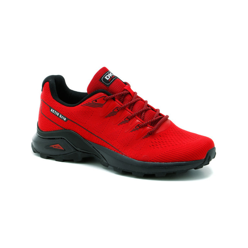 Czerwone buty sportowe DK sznurowane