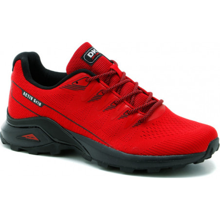 Czerwone buty sportowe DK sznurowane