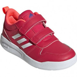 Czerwone buty sportowe dziecięce Adidas na rzepy dla dziewczynek