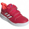 Czerwone buty sportowe dziecięce Adidas na rzepy dla dziewczynek