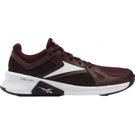 Czerwone buty sportowe Reebok Fitness sznurowane