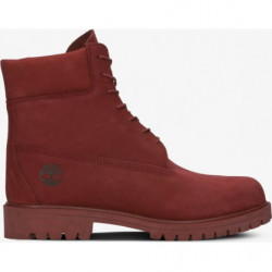 Czerwone buty zimowe Timberland sznurowane