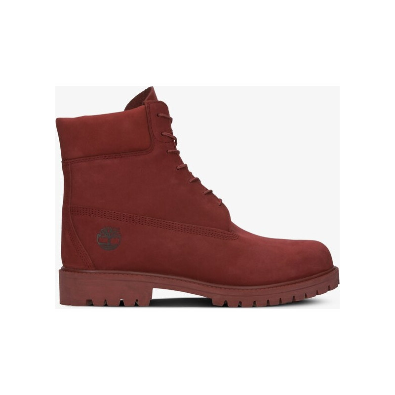 Czerwone buty zimowe Timberland sznurowane