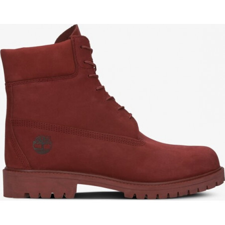 Czerwone buty zimowe Timberland sznurowane