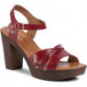 Czerwone espadryle Lasocki z klamrami