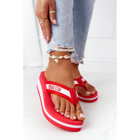 Czerwone klapki Big Star