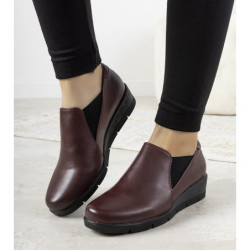 Czerwone półbuty Gemre.com.pl w stylu casual