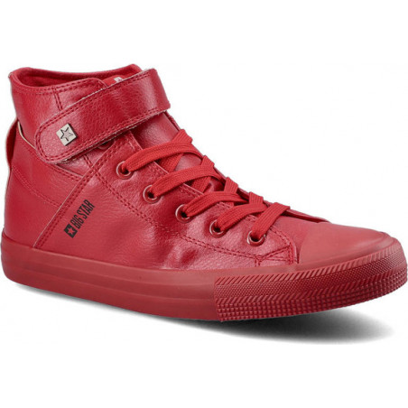 Czerwone trampki Big Star sznurowane