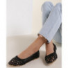 Baleriny Renee w stylu casual z płaską podeszwą sznurowane