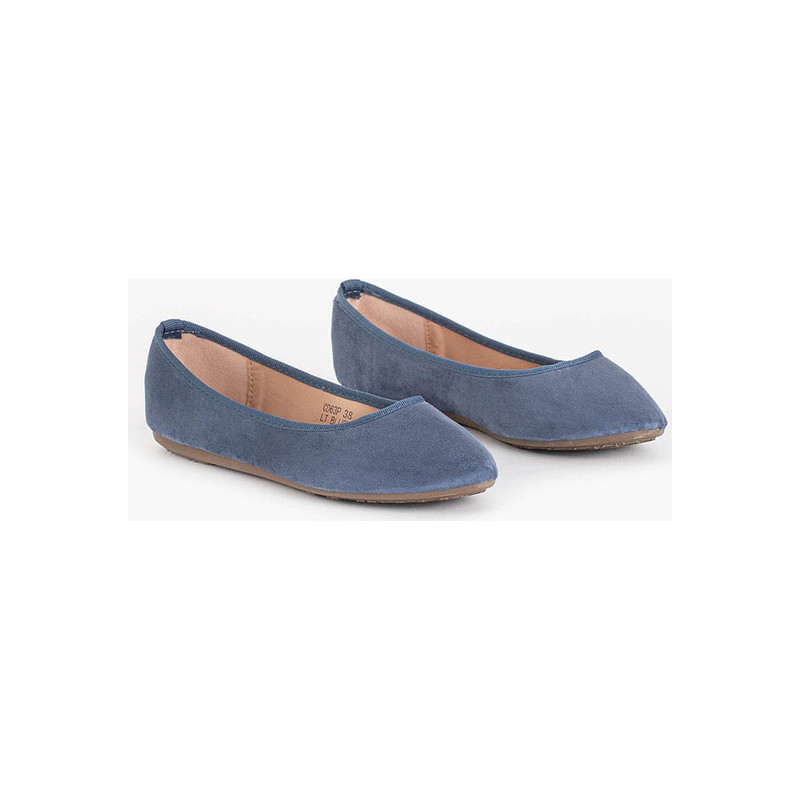 Baleriny Royalfashion.pl z zamszu