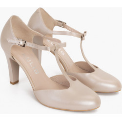 Czółenka Kulig z klamrami na obcasie