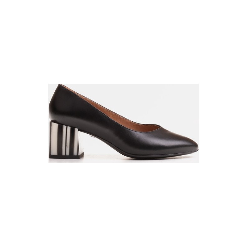 Czółenka Marco Shoes ze skóry