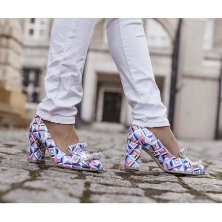 Czółenka Zapato z zamszu w stylu boho