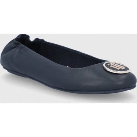 Baleriny Tommy Hilfiger ze skóry