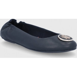 Baleriny Tommy Hilfiger ze skóry