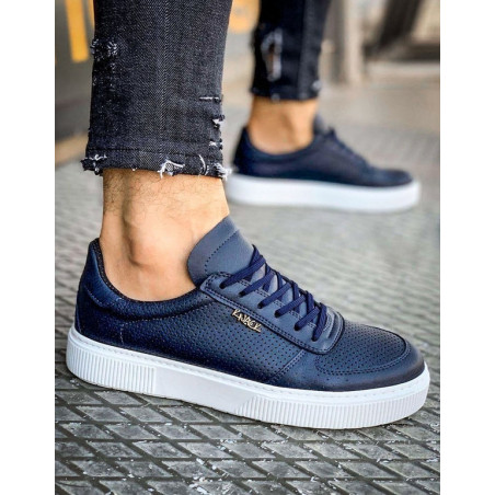 Dstreet.pl Sneakersy męskie niebieskie ZX0146