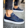 Dstreet.pl Sneakersy męskie niebieskie ZX0146